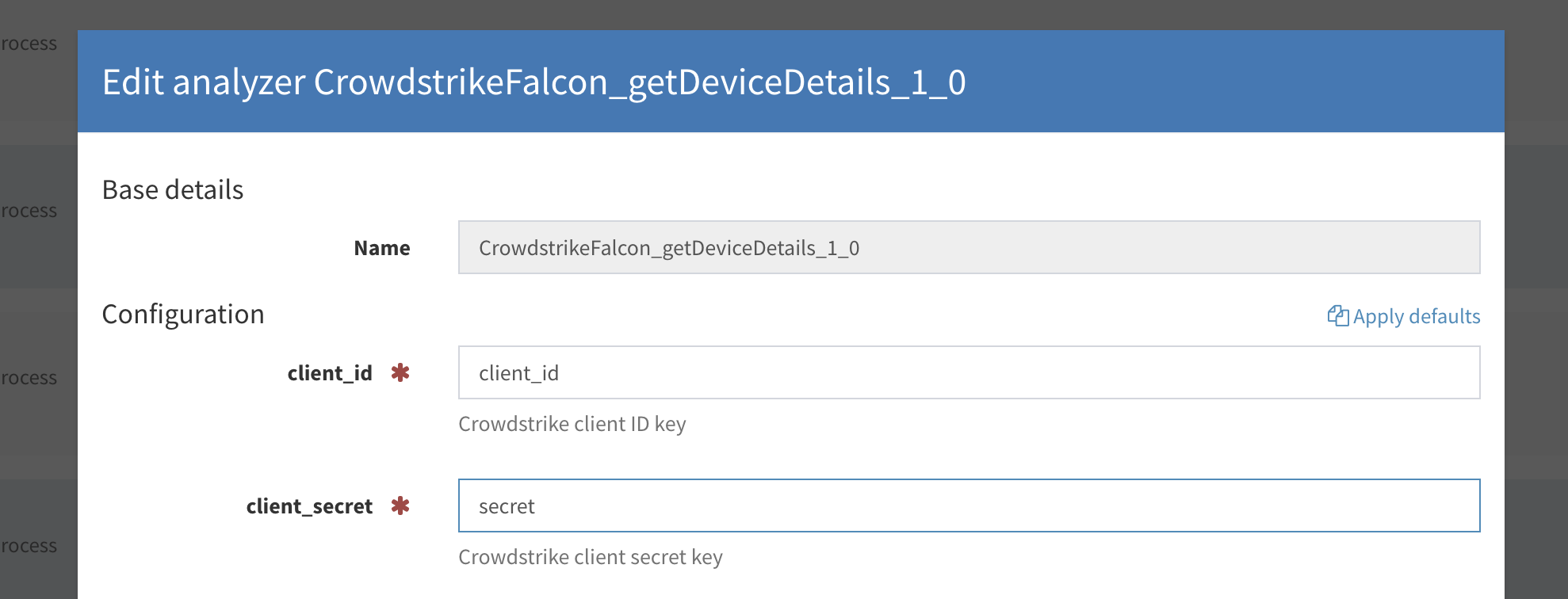 Configuration - getDeviceDetails Analyzer